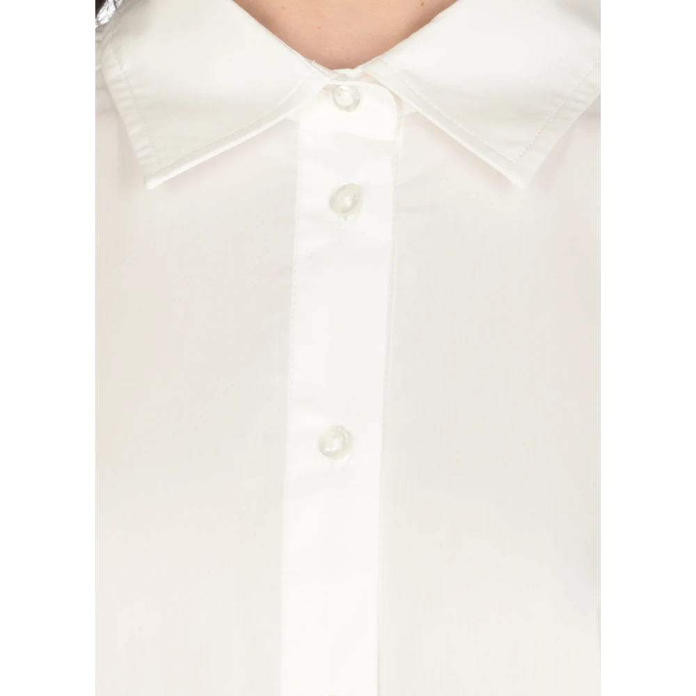 Rotate Birger Christensen Witte Katoenen Overhemd met Kraag White Dames
