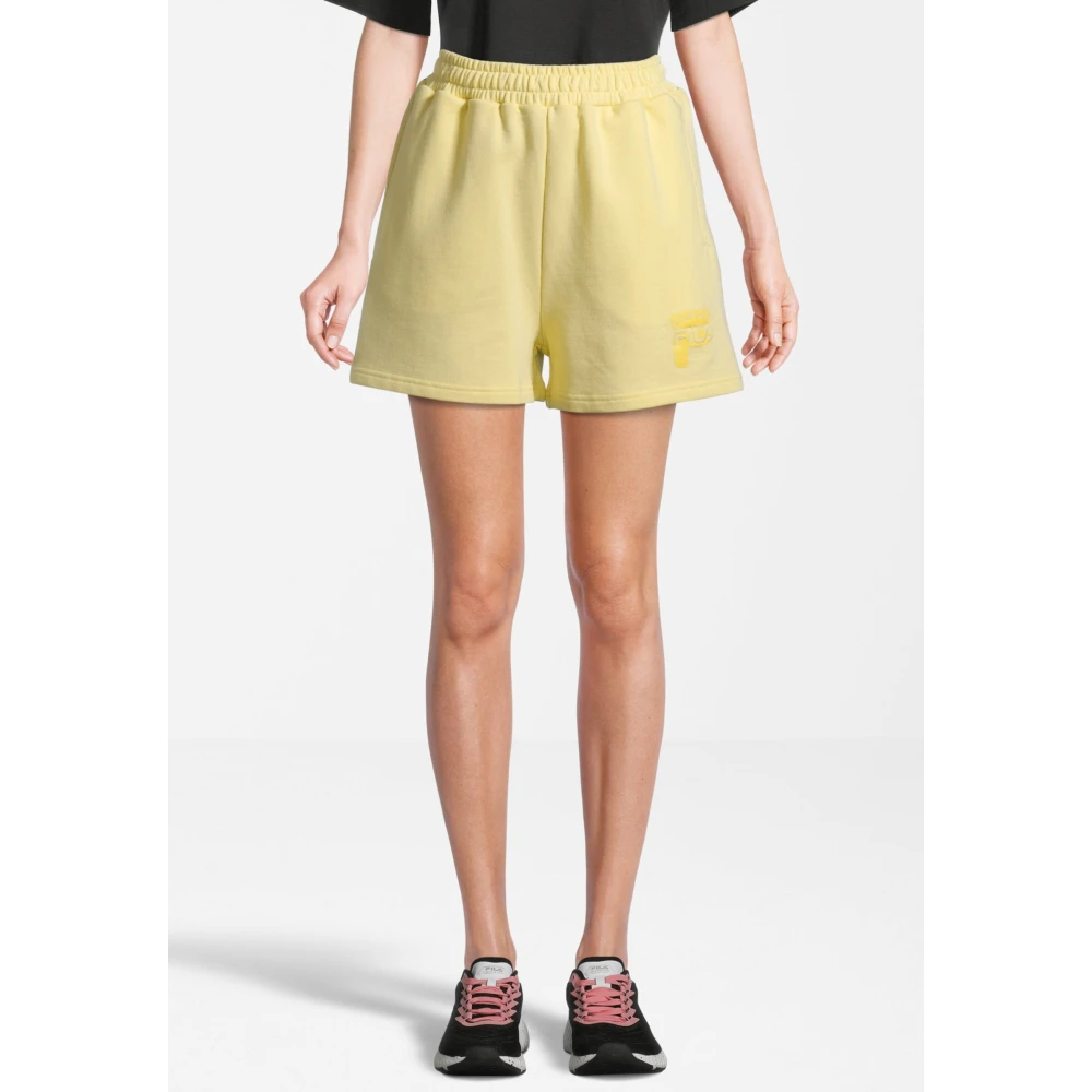 Fila Sportieve Hoge Taille Sweat Shorts Yellow Dames