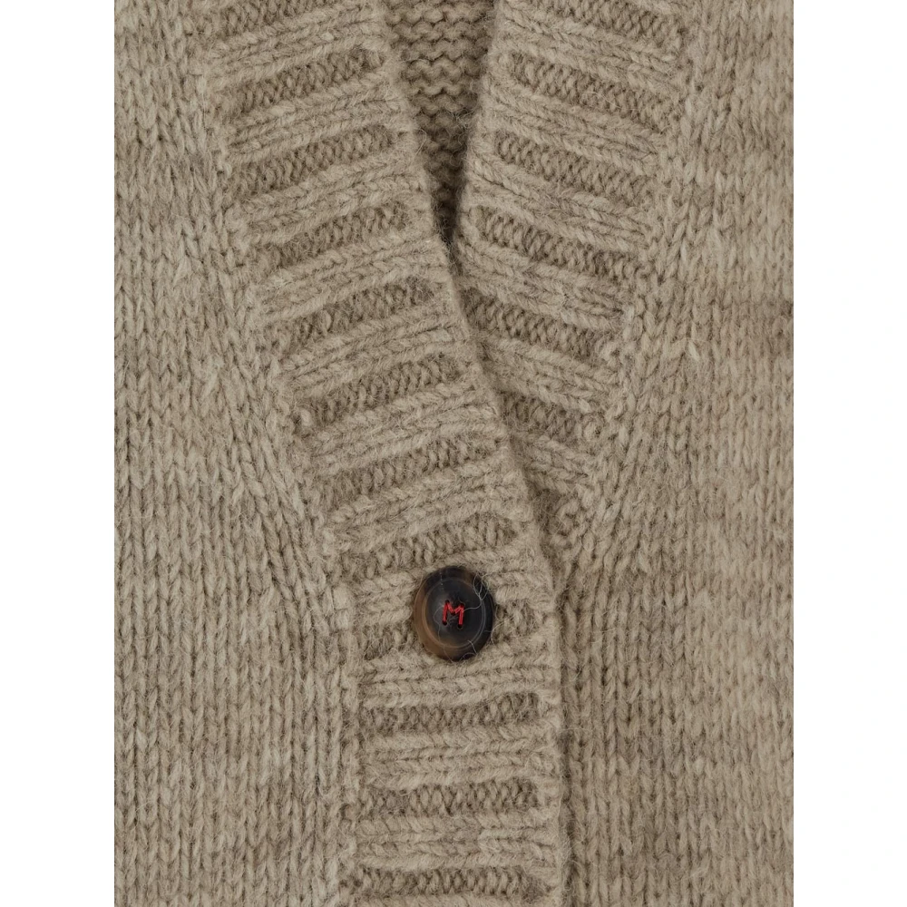 Maison Margiela Wol Alpaca Vest Beige Dames