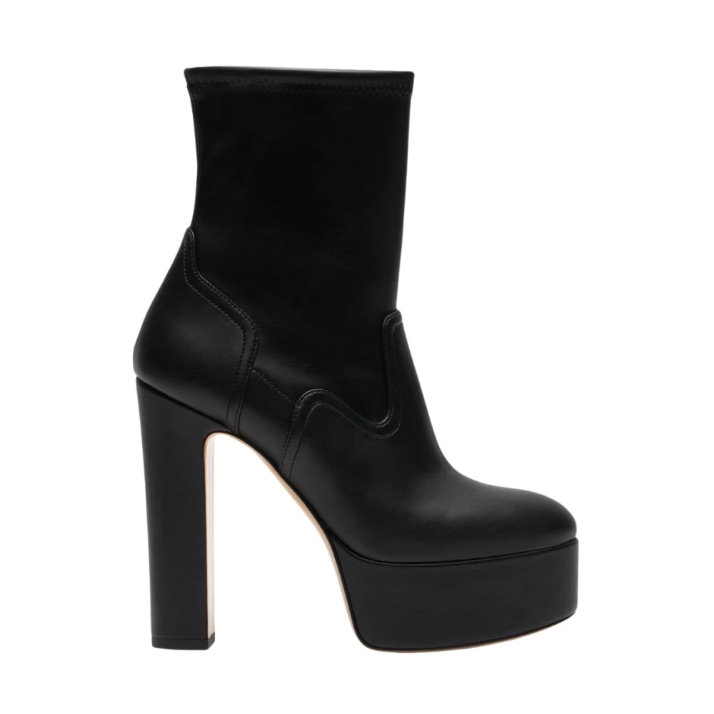 Casadei Women's Black Heeled Boots, 4 Uk, Patty Ankle Boot