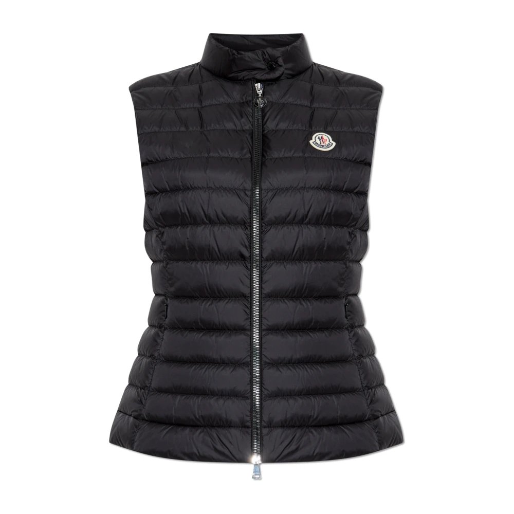 Moncler Lichtgewicht donsvest met gewatteerde voering Black Dames