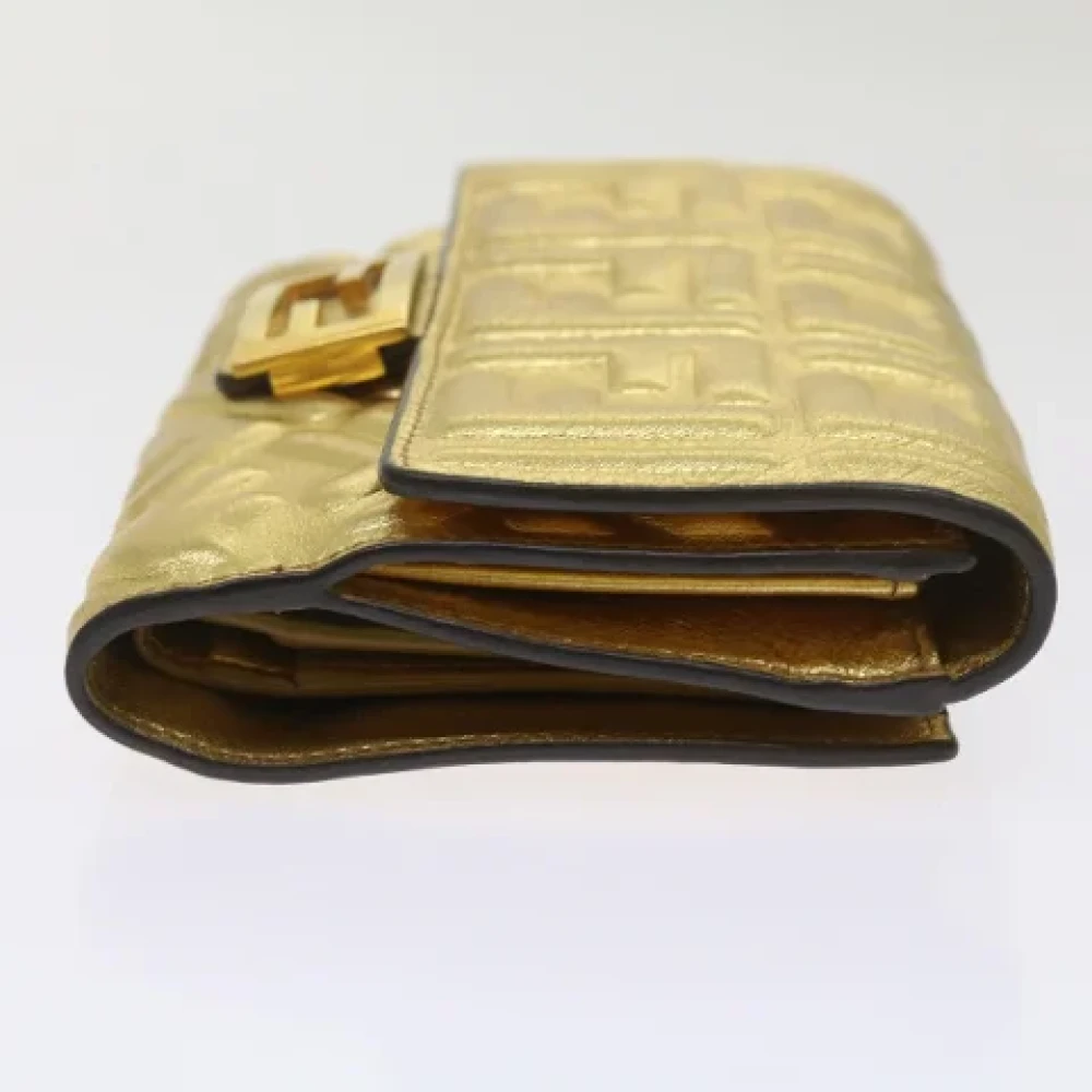 Fendi Vintage Pre-owned Canvas wallets Yellow Dames