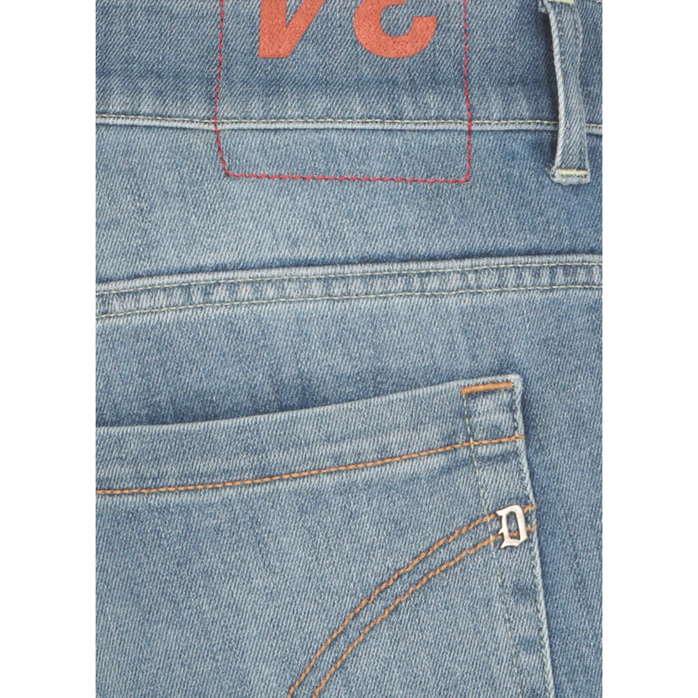 Dondup Blauwe Katoenen Jeans met Riemlussen Blue Heren
