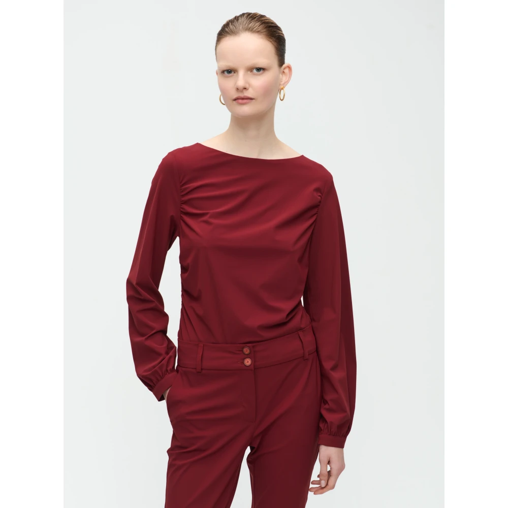 Jane Lushka Nina Top Technical Jersey | Amaranto Red Dames