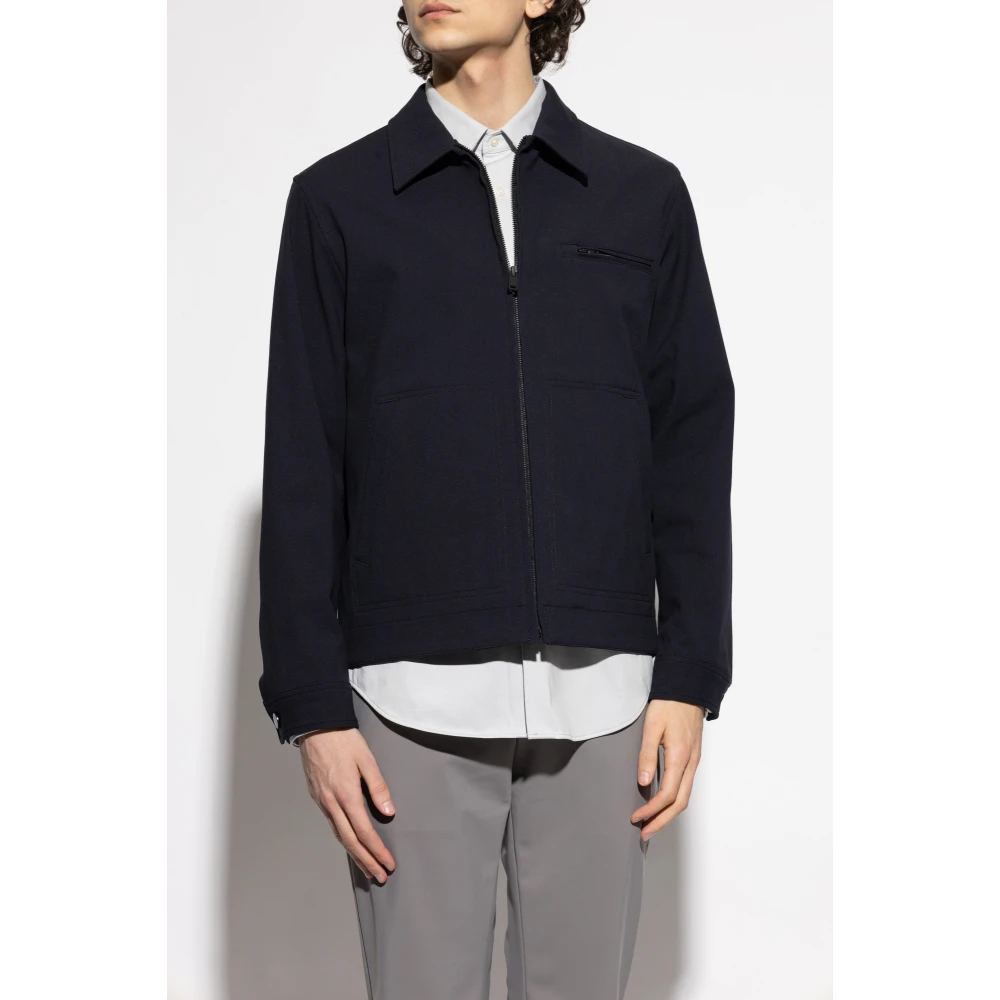 Theory Jas met kraag Blue Heren