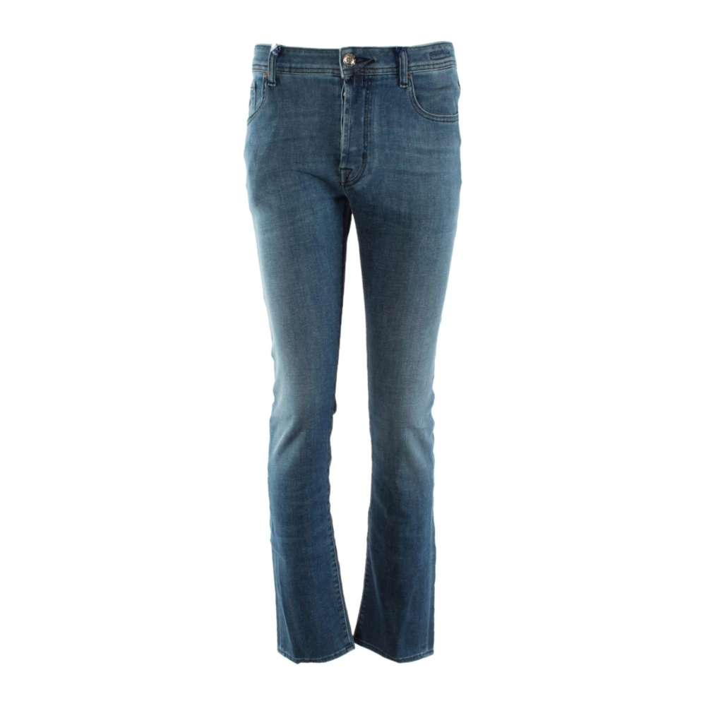 Jacob Cohën Slim Fit Blauwe Jeans voor Heren Blue Heren