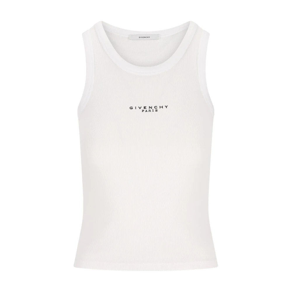 Givenchy White Slim Fit Tank Top - Female - Sleeveless Tops - Xs - Tops