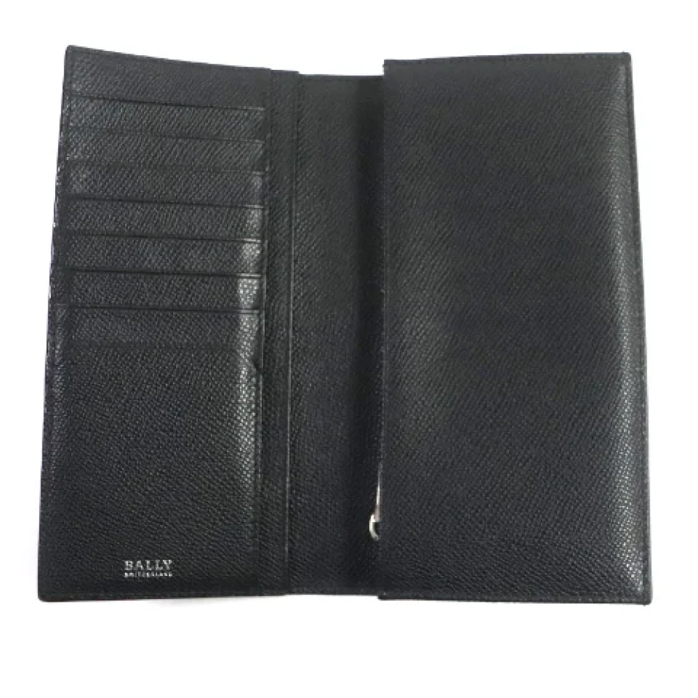 Bally Pre-owned Leather wallets Black Heren