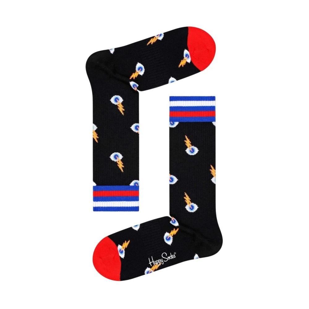 Happy Socks Bliksem Print Crew Socks Multicolor Dames