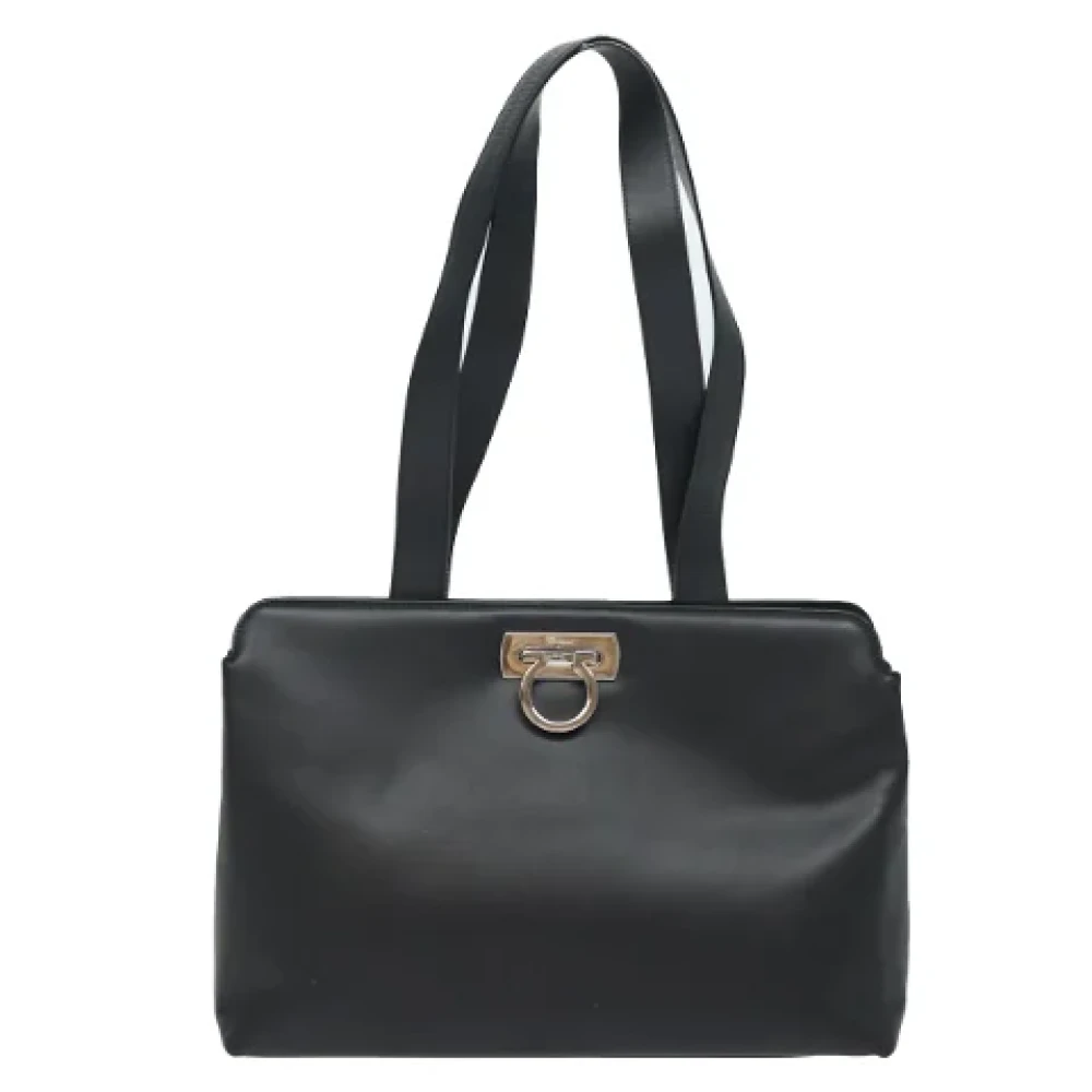 Salvatore Ferragamo Pre-owned Leather totes Black Dames