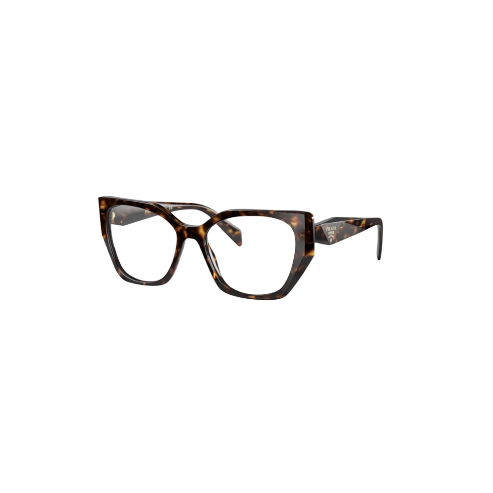 Prada Women's Brown Irregular Eyeglasses