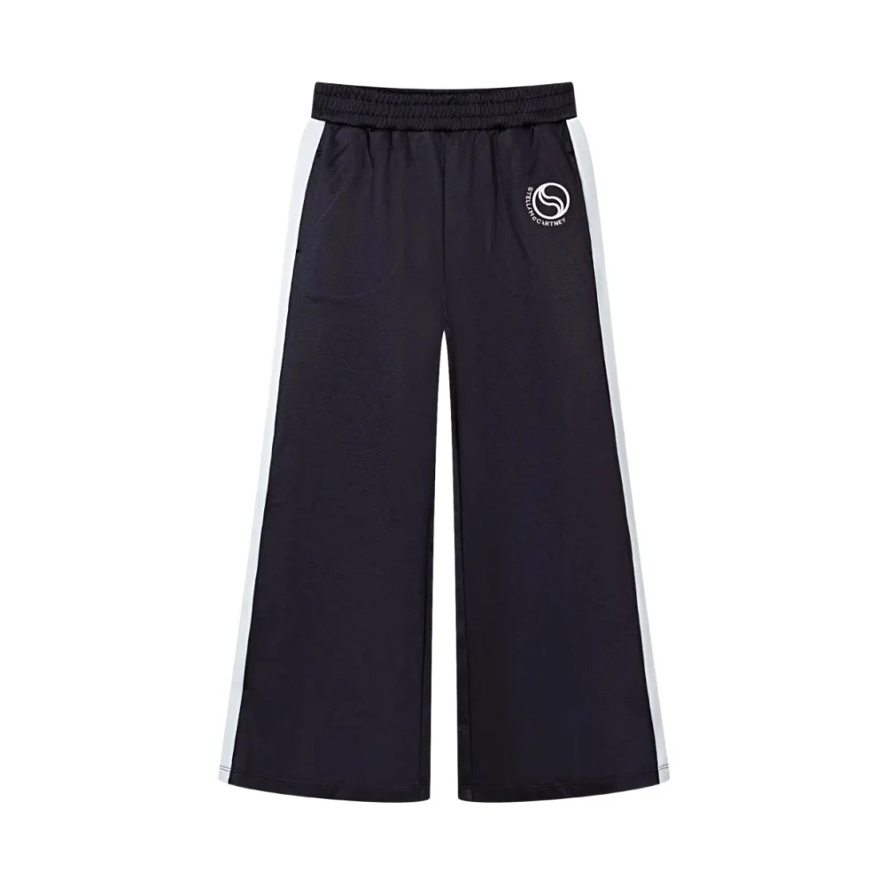 Stella Mccartney Unisex Kids Black Logo Detail Track Trousers - Sweatpants - 15 Y - Kids