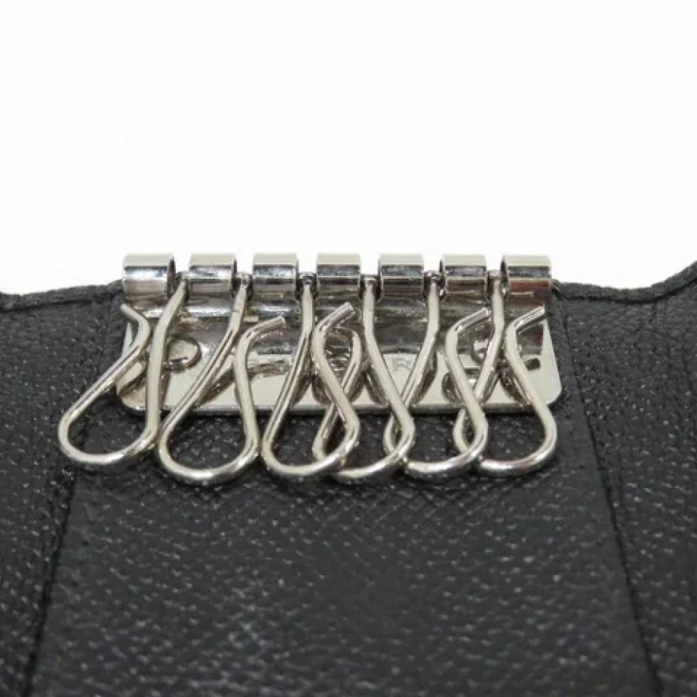 Bvlgari Vintage Pre-owned Leather key-holders Black Heren