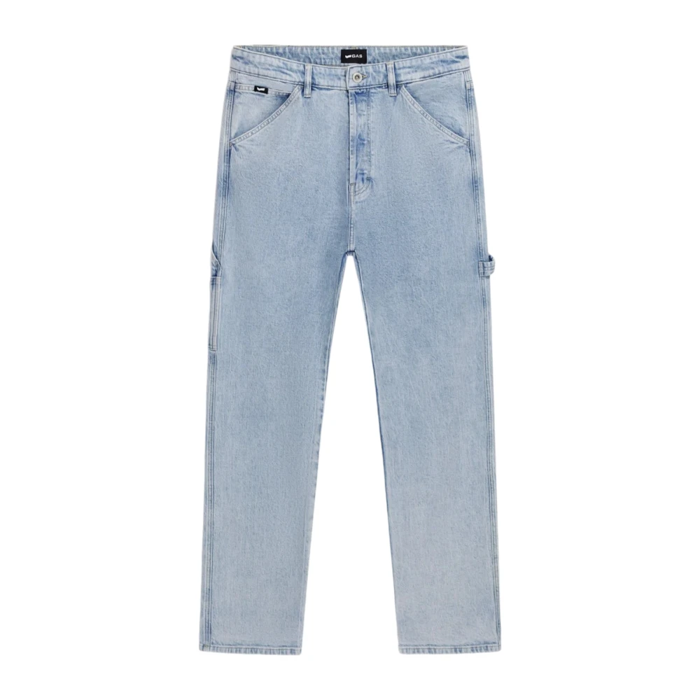 GAS Lightblue Acid Carpenter Jeans Blue Heren