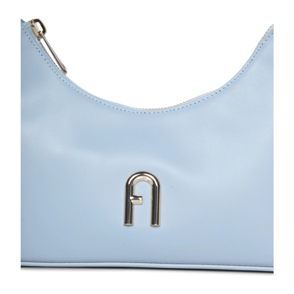 Furla Elegante Leren Mini Tas Lichtblauw Blue Dames
