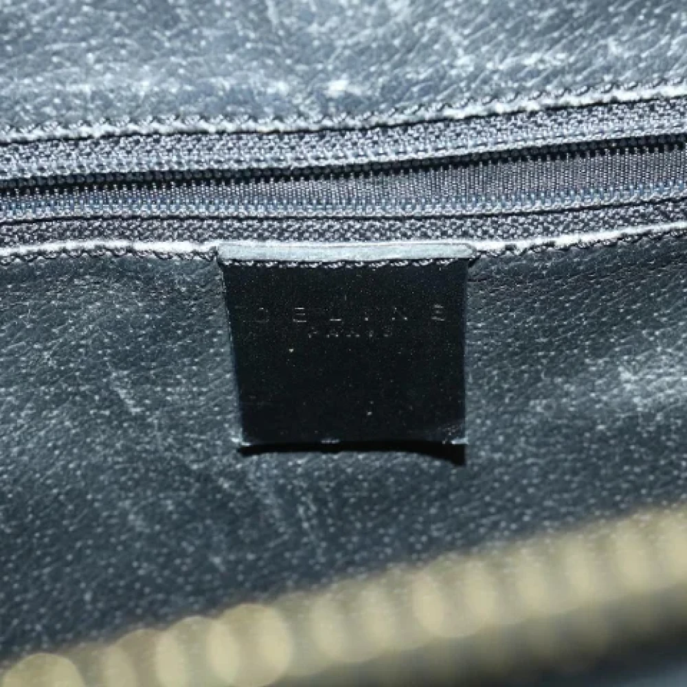 Celine Vintage Pre-owned Canvas handbags Black Dames
