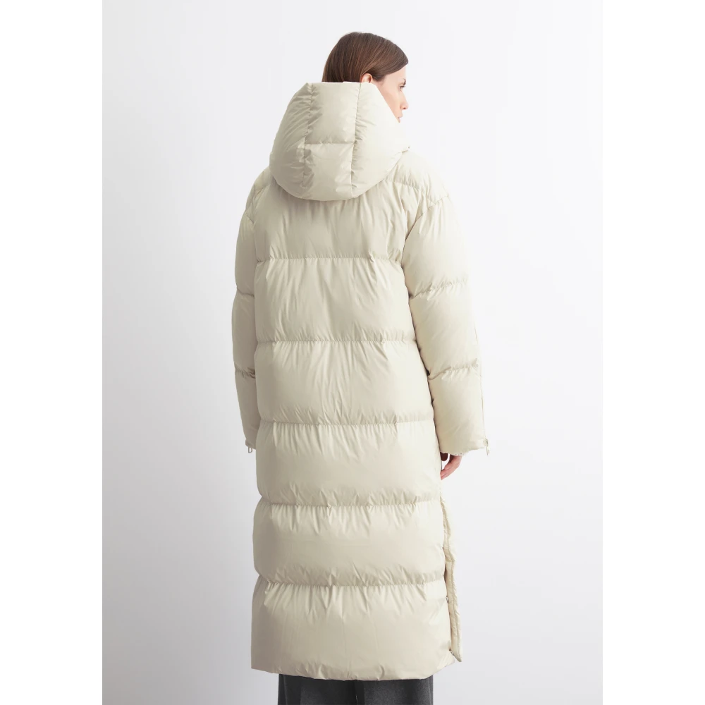 Marc O'Polo Relaxte gewatteerde jas met capuchon Beige Dames