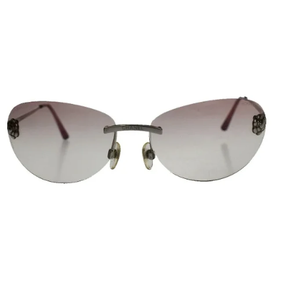 Chanel Vintage Pre-owned Plastic sunglasses Pink Dames