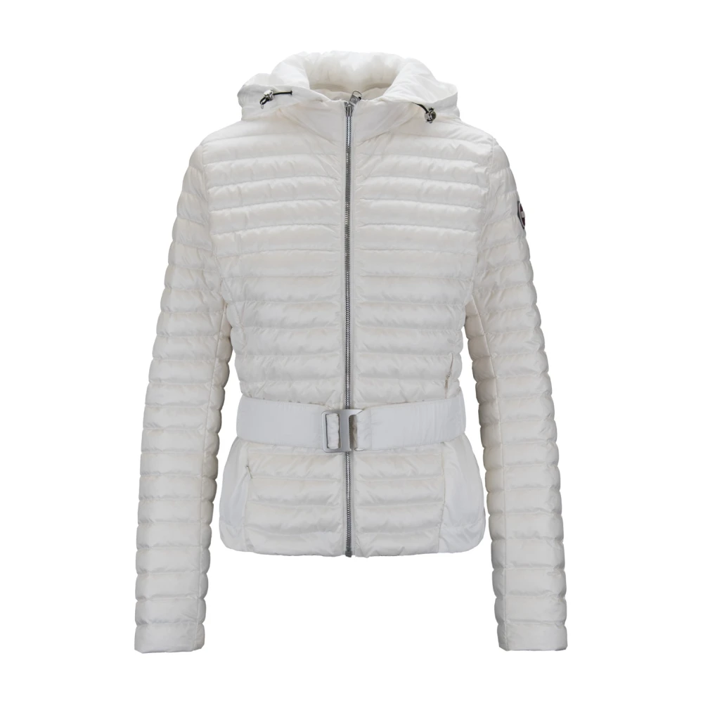 Colmar Women's White Short Down Jacket With High Collar - Down Jackets - M - Jackets