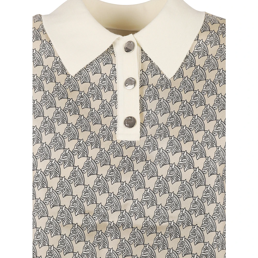 TORY BURCH Zijden Polo Jurk Beige Dames