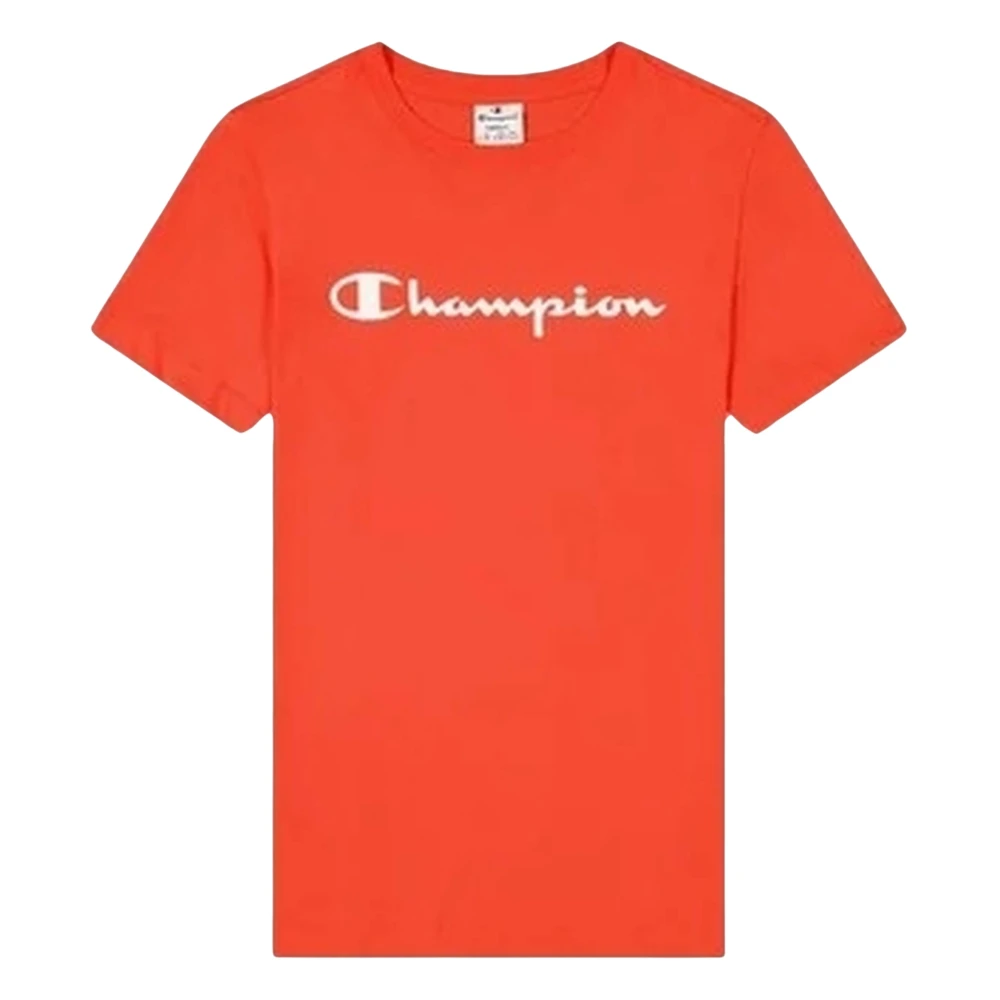 Champion Crewneck T-Shirt Orange Dames