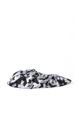 white-logo-print-nylon-slip-on-flats-shoes