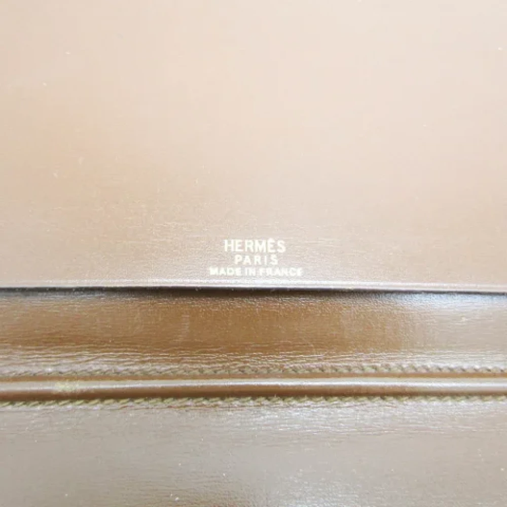 Hermès Vintage Pre-owned Leather home-office Brown Dames