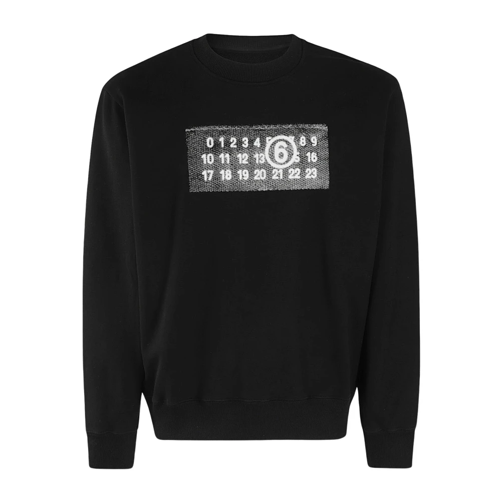 MM6 Maison Margiela Casual Sweatshirt Black Heren