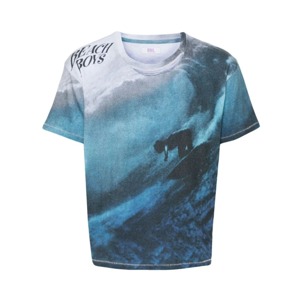 ERL Surfergolven T-shirt Blue Heren