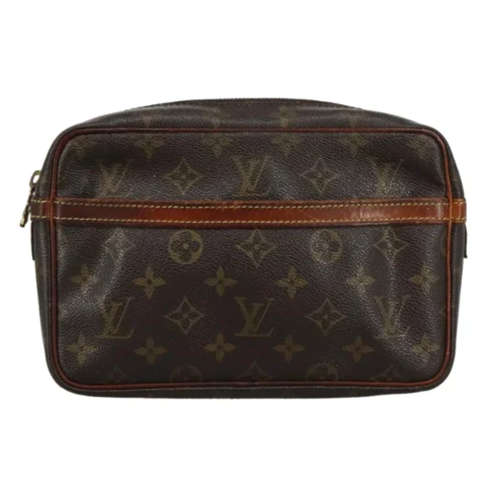 Louis Vuitton Vintage Pre-owned Canvas clutches Brown Dames