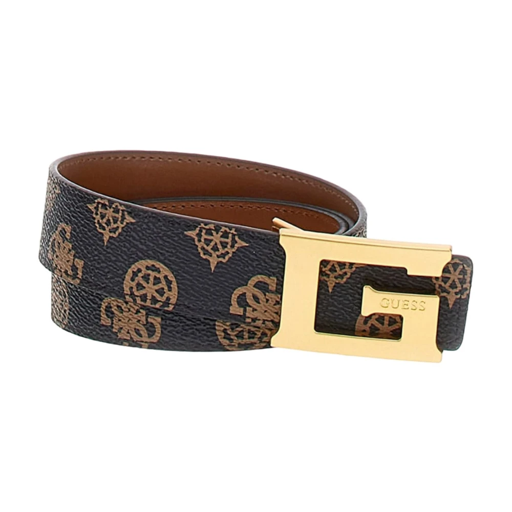 Guess Bruine Synthetische Damesriem Brown Dames