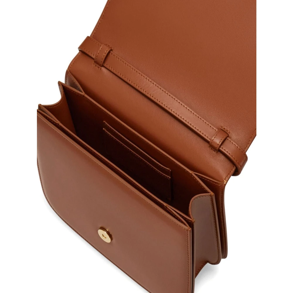 Salvatore Ferragamo Bruine Fiamma M handtas Brown Dames