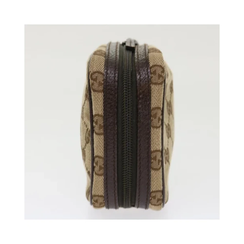 Gucci Vintage Pre-owned Fabric gucci-bags Beige Dames