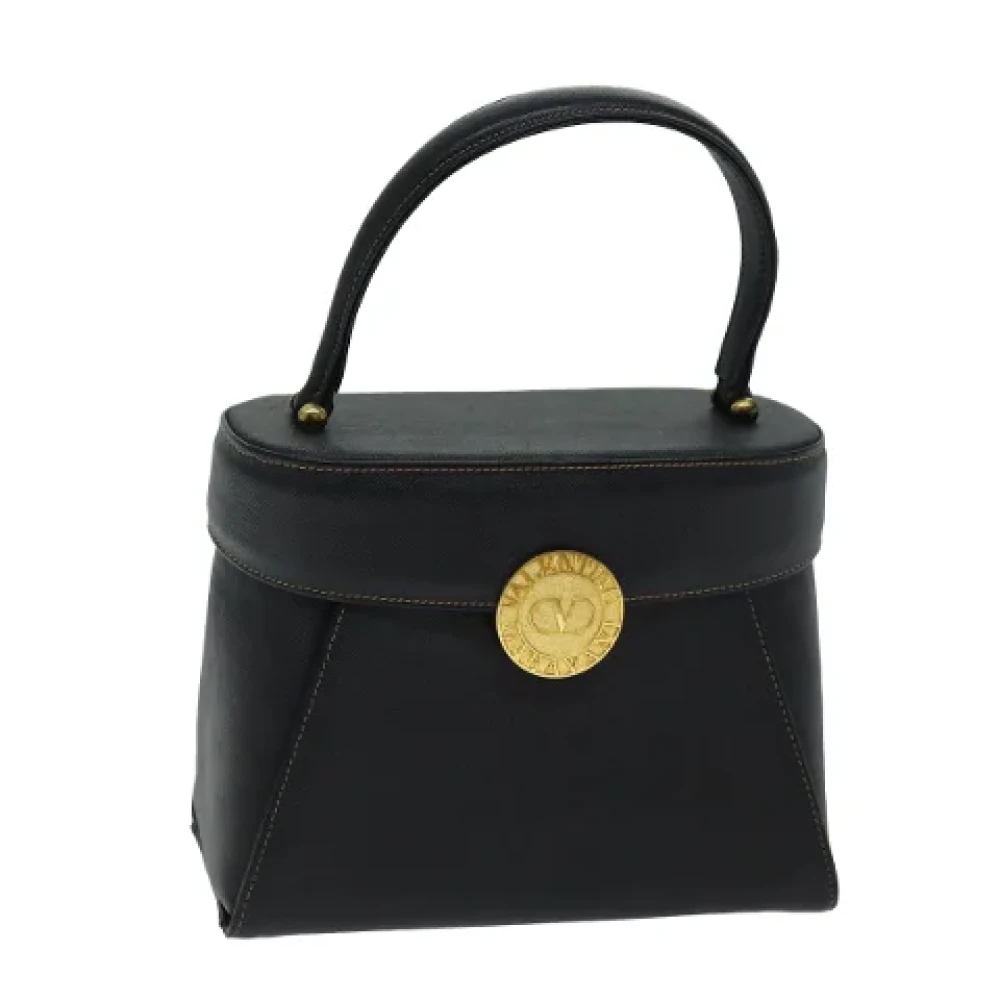 Valentino Vintage Pre-owned Leather handbags Black Dames