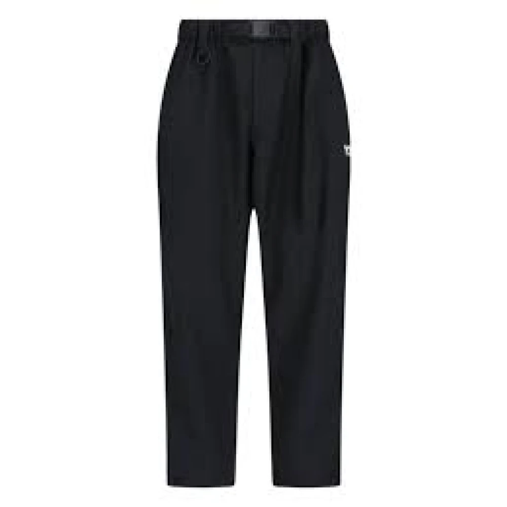 Y-3 Broek met verstelbare taille en zijsplitten Black Heren