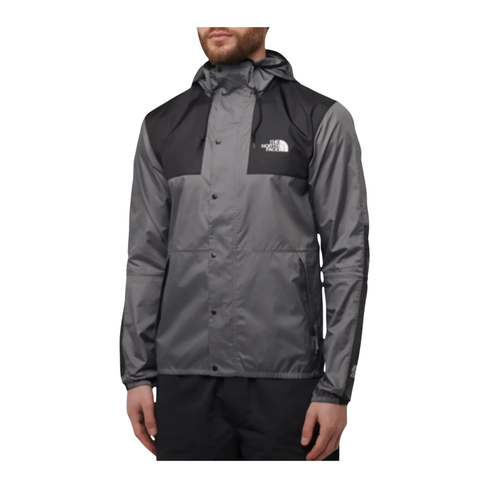 The North Face Men's Gray Seasonal Mountain Windbreaker Jacket - Rain Clothing - Xl - Sport
