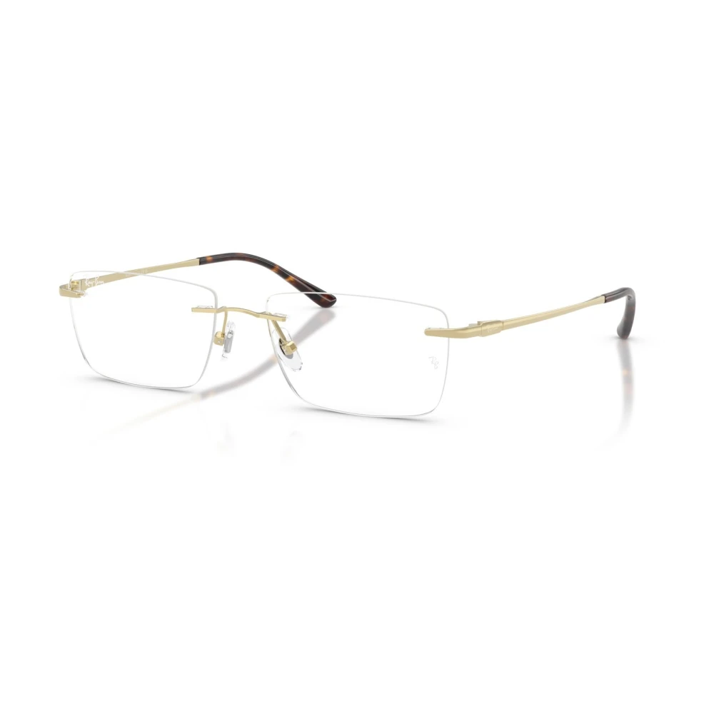 Ray-Ban , Glasses, Unisex, Yellow, 56 Mm, Titanium Optics Eyeglasses