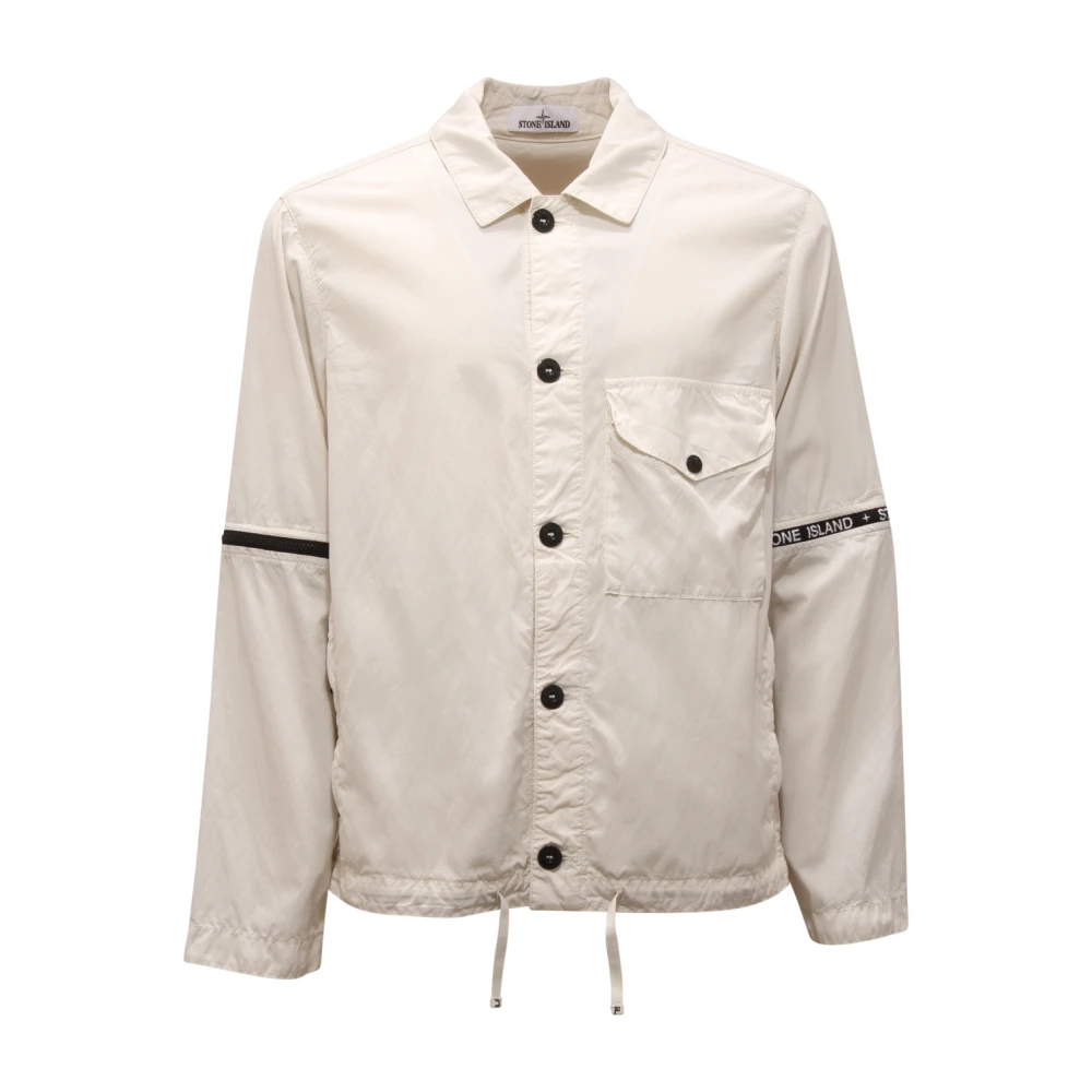 Stone Island Hombre Blanco - 7615429E1 V0003 Giubbotto Cupro Nylon-Tc Jacket - Jackets - S