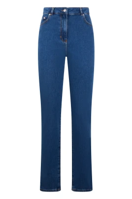 Jeans med hög midja och smal passform