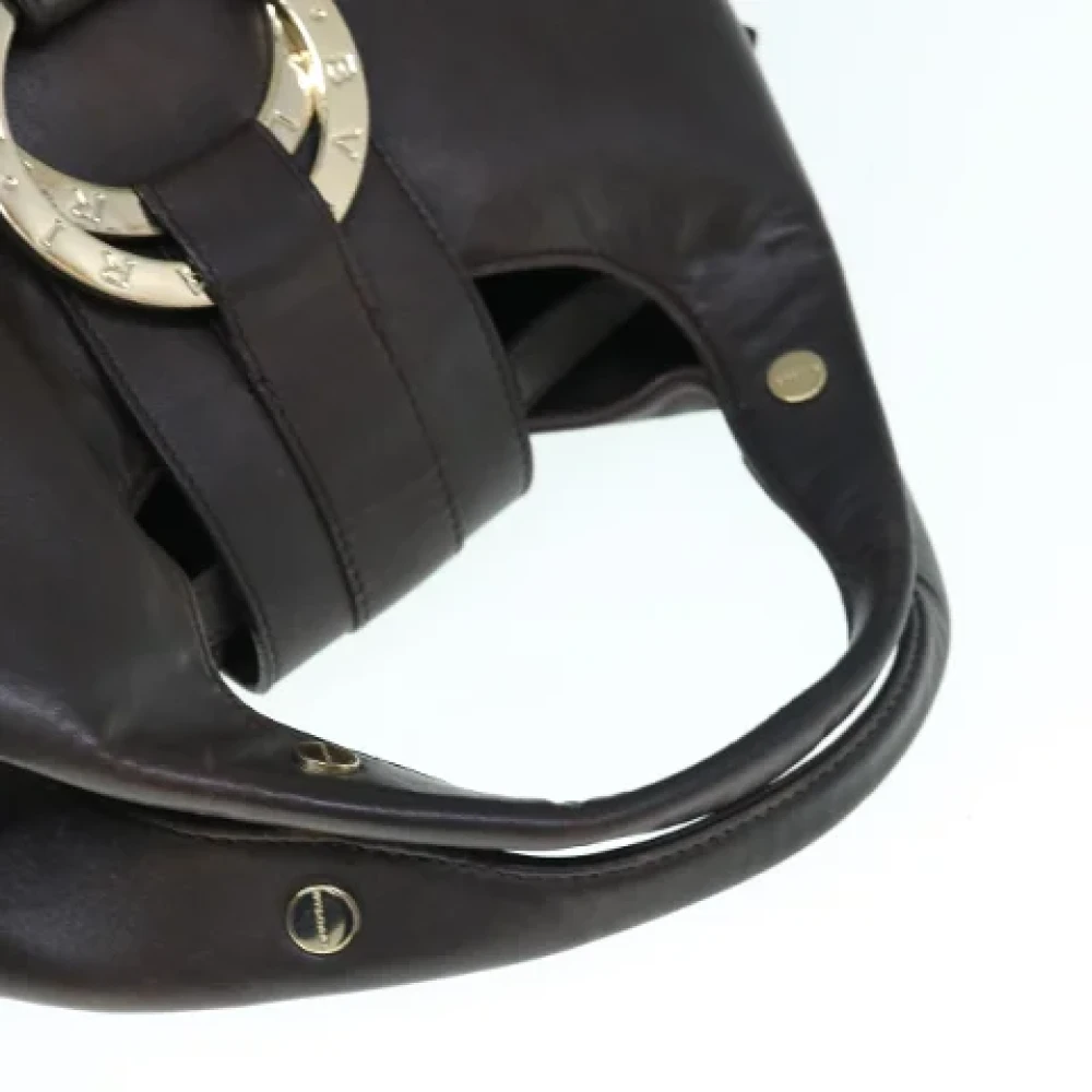 Bvlgari Vintage Pre-owned Canvas handbags Beige Dames