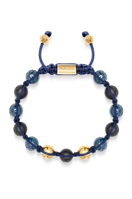menand-39-s-beaded-bracelet-with-matte-black-glossy-blue-ceramic-andamp-gold-beads
