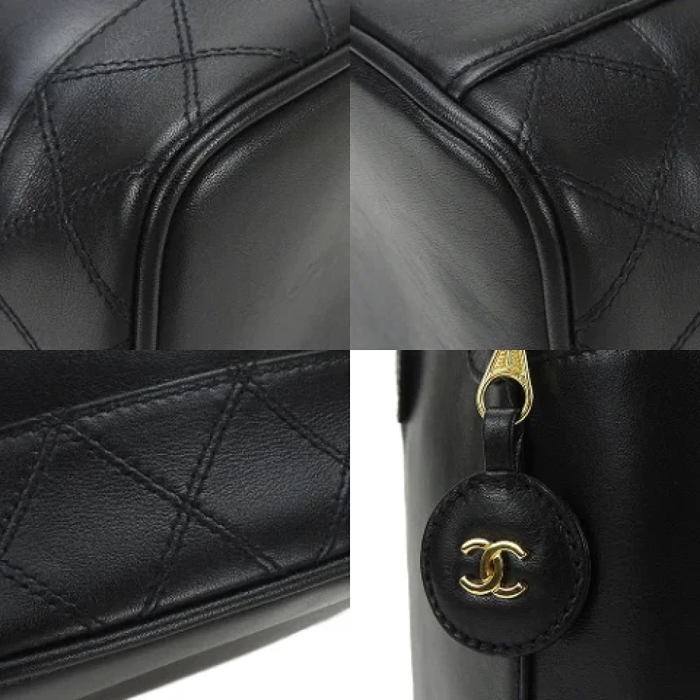 Chanel Vintage Pre-owned Leather handbags Black Dames