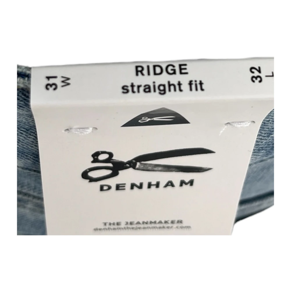 Denham Ridge Straight Fit Jeans Light Blue Heren