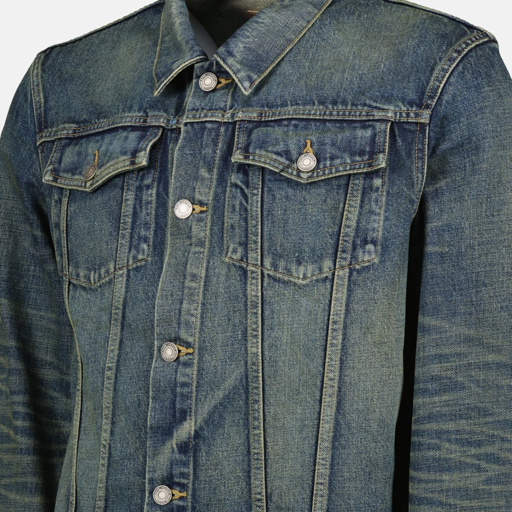 Saint Laurent Klassieke Denim Jack Blue Heren
