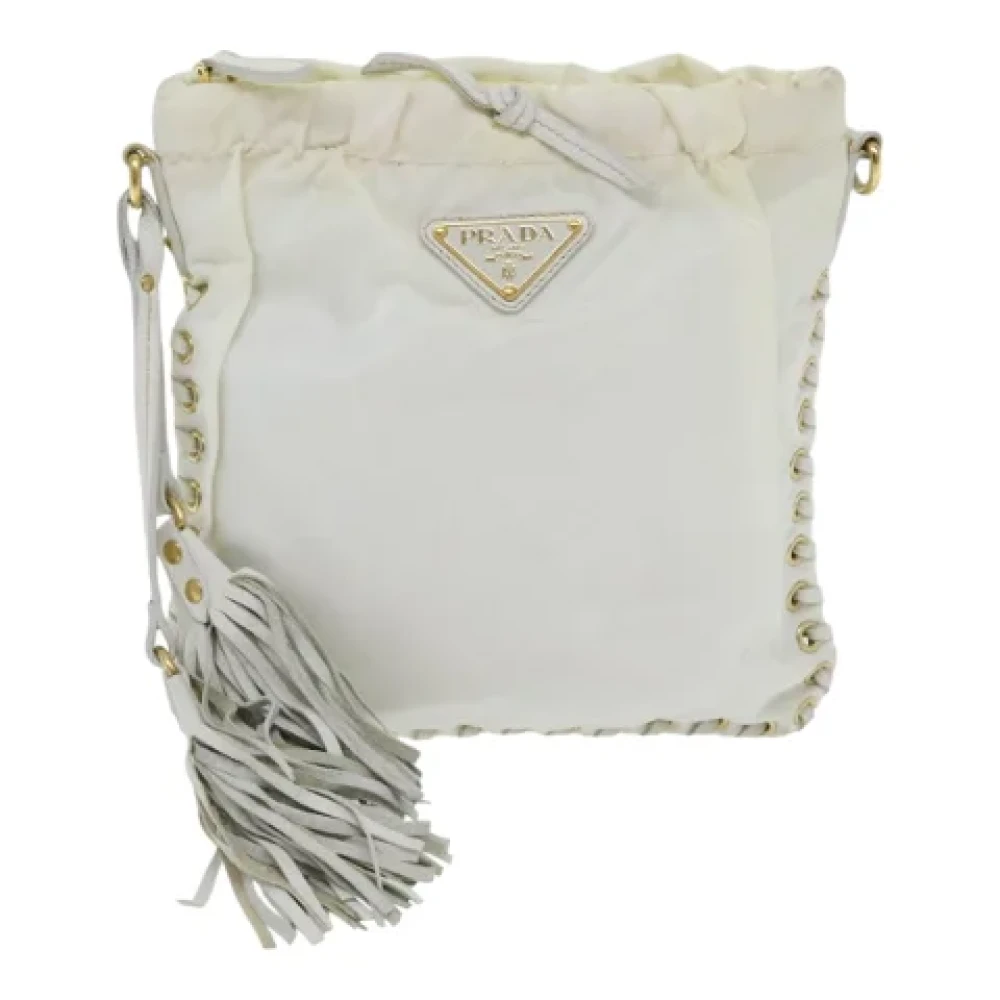 Prada Vintage Pre-owned Fabric prada-bags White Dames