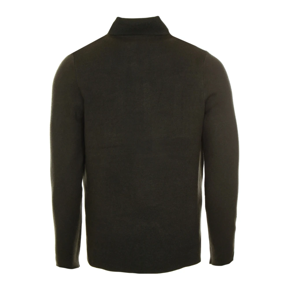 Samsøe Half Zip Polo Trui Gray Heren