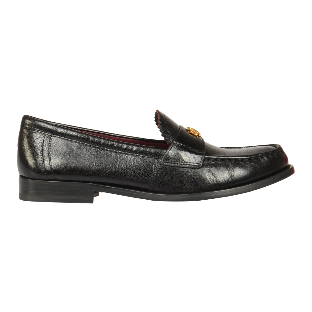 Tory Burch Klassisk Loafer Platta Skor Black, Dam