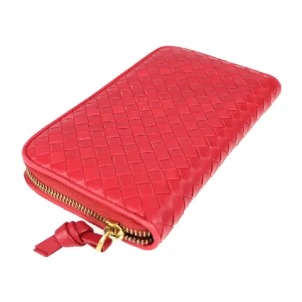 Bottega Veneta Vintage Pre-owned Leather wallets Red Dames
