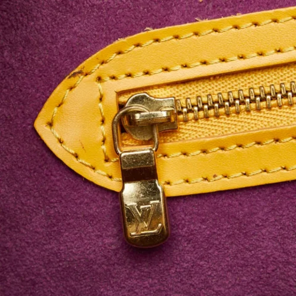 Louis Vuitton Vintage Pre-owned Leather louis-vuitton-bags Yellow Dames