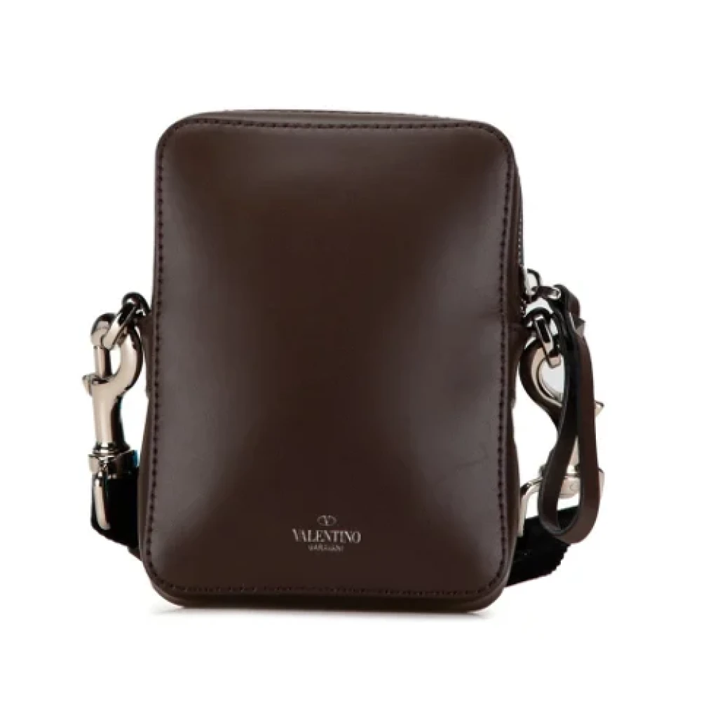 Valentino Vintage Pre-owned Leather shoulder-bags Brown Dames